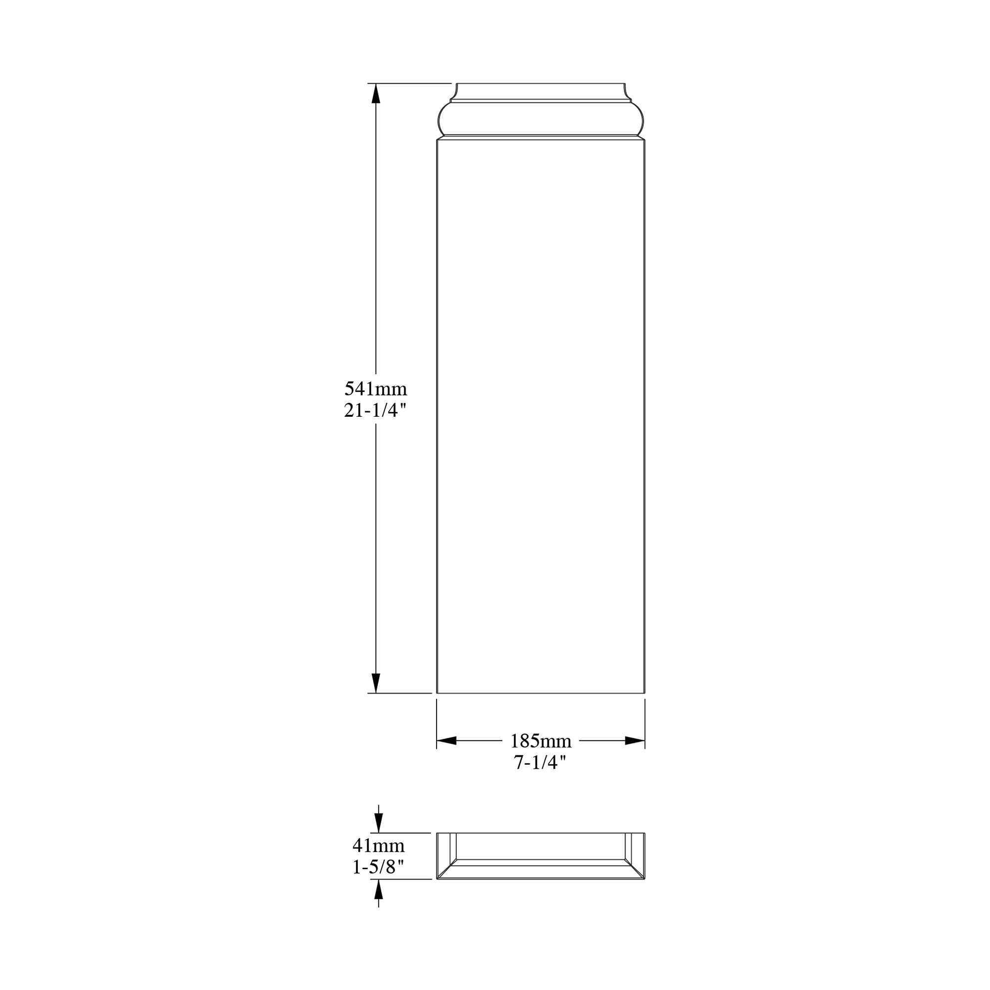 Plinth Block for Pilaster - Click Image to Close