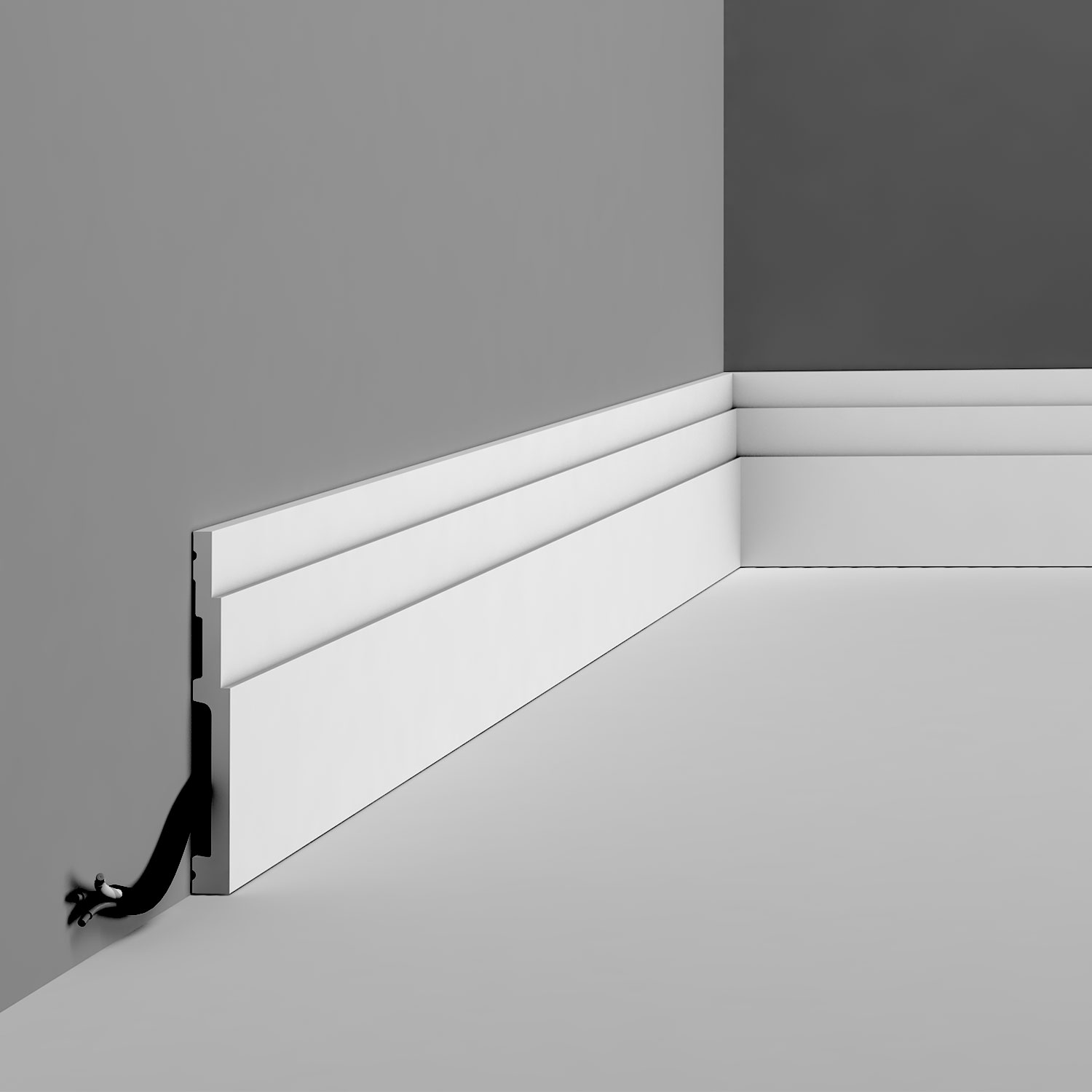 High Impact Polystyrene Panel/Chair Rail/Wainscot Moulding Primed White Orac Decor 3-1/8 H x 6'6 Long PX102 5 Pack
