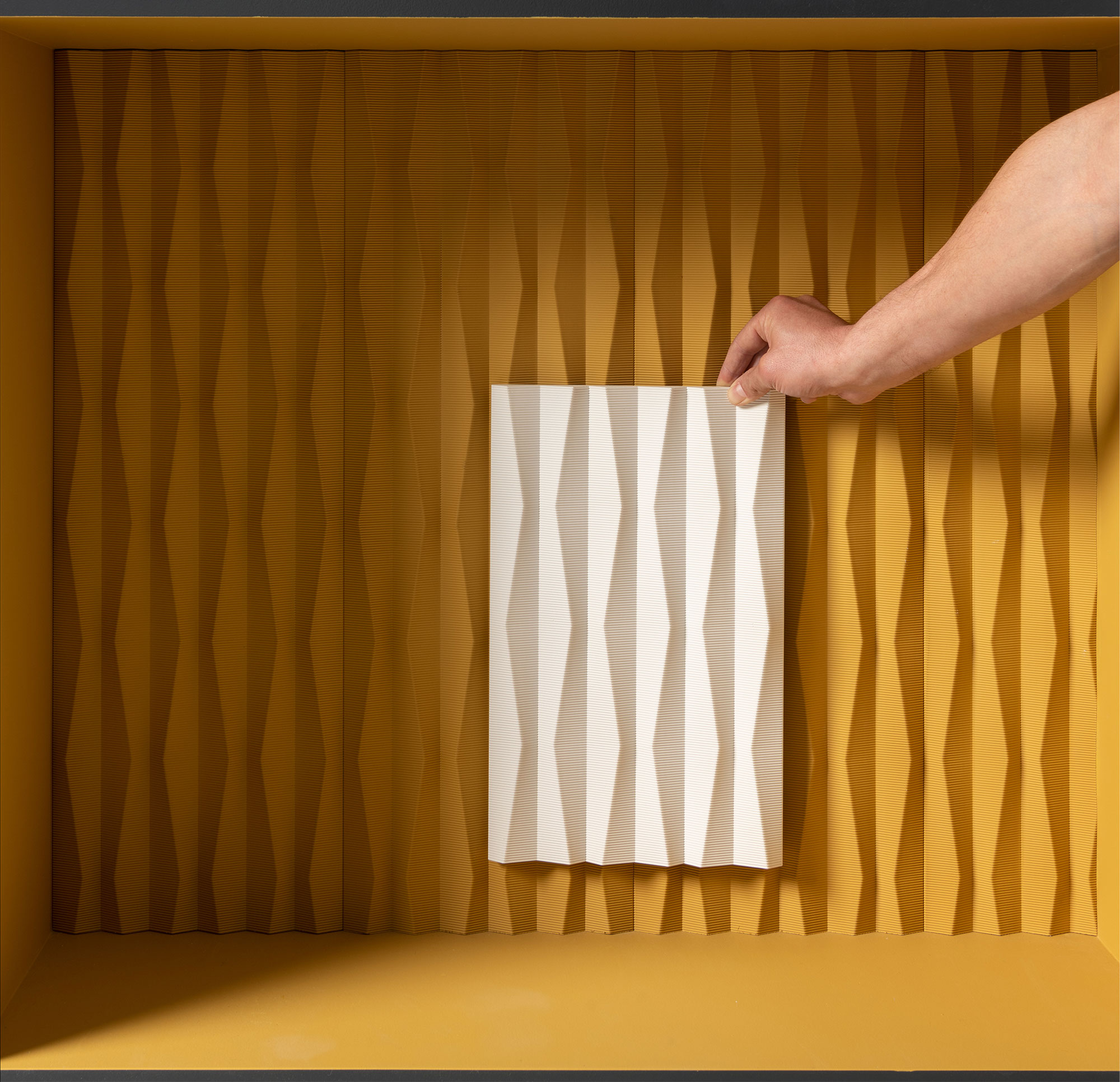 3D Ridge Wall Panel - Click Image to Close